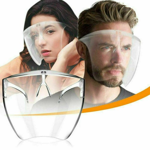 Clear Shield Gesichtsmaske Brille Transparent Mehrweg Brille Visier Antibeschlag Posten - Bild 4 von 19