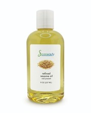 Sesame Oil Refined 100 Pure Natural Cold Pressed 8 fl oz