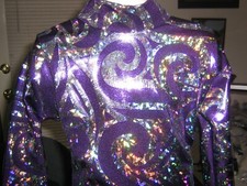 Purple, Western show shirt, Horsemanship, rodeo, Leadline GIRL XS S M L XL
