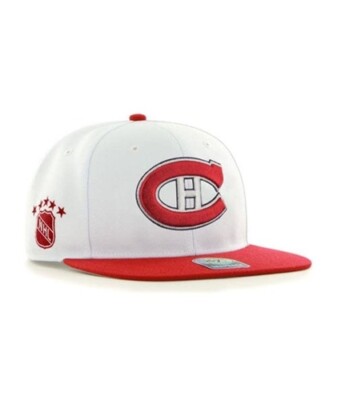 '47 Montreal Canadiens Habs NHL Sure Shot Captain Snapback White Hockey Hat 