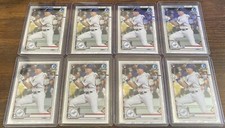 Gavin Lux 2020 Bowman Chrome Rookie RC #83 Los Angeles Dodgers Lot (8)