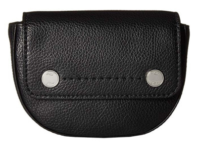 J Crew Leather Fanny Pack - Convertible Crossbody Black Purse Waist Bag Hip Belt