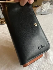 Cluci Wallet Women’s Leather RFID Blocking Trifold Cardholder Clutch