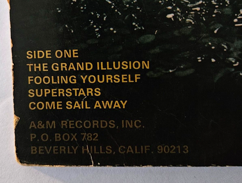 Vintage STYX The Grand Illusion A&M Records 1977 Vinyl Record SP 4637 - Picture 3 of 7