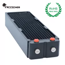 FreezeMod 360mm G1/4" Copper Radiator 65mm Thick for PC Water Cooling TSRP-HP65