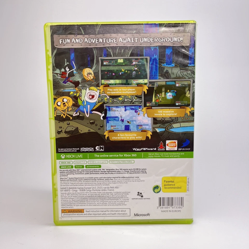 Adventure Time Explore the Dungeon Xbox 360 Game PAL + Manual Cartoon Network - Image 2 of 4