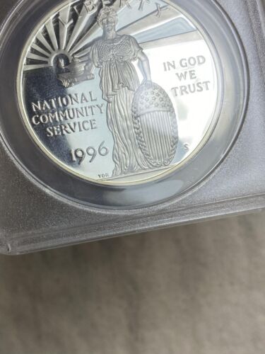 1996-S National Community Service Dollar ANACS PF 69 DCAM Flashy White - Picture 6 of 10