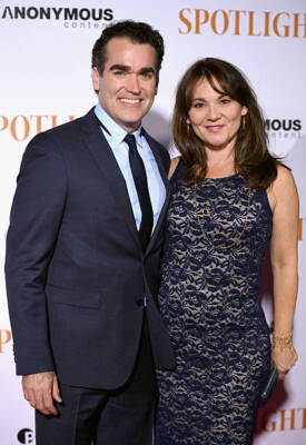 Brian d'Arcy James Jennifer Prescott at the Spotlight New York pre - Old Photo 2