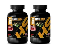 energy boost for men - BLACK MACA - anti inflammatory NATURAL HERBAL 2 BOTTLE