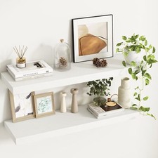 36Inch Floating Shelves, 9.3Inch Deep Rustic Wall Shelves - Extra Deeper
