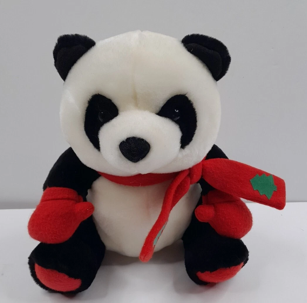 Red sales panda scarf