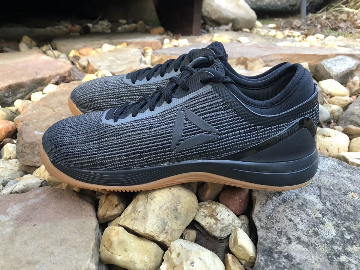 Reebok Nano Crossfit Ropepro Men's Sz 7 CN1556 Black Gum Lace Up Running | eBay