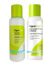 **NEW** DevaCurl No-Poo Original & One Condition 3 Oz Duo Travel