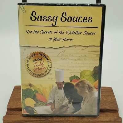 Factory Sealed SASSY SAUCES Secrets of the 5 Mother Sauces DVD by Chef Todd Mohr