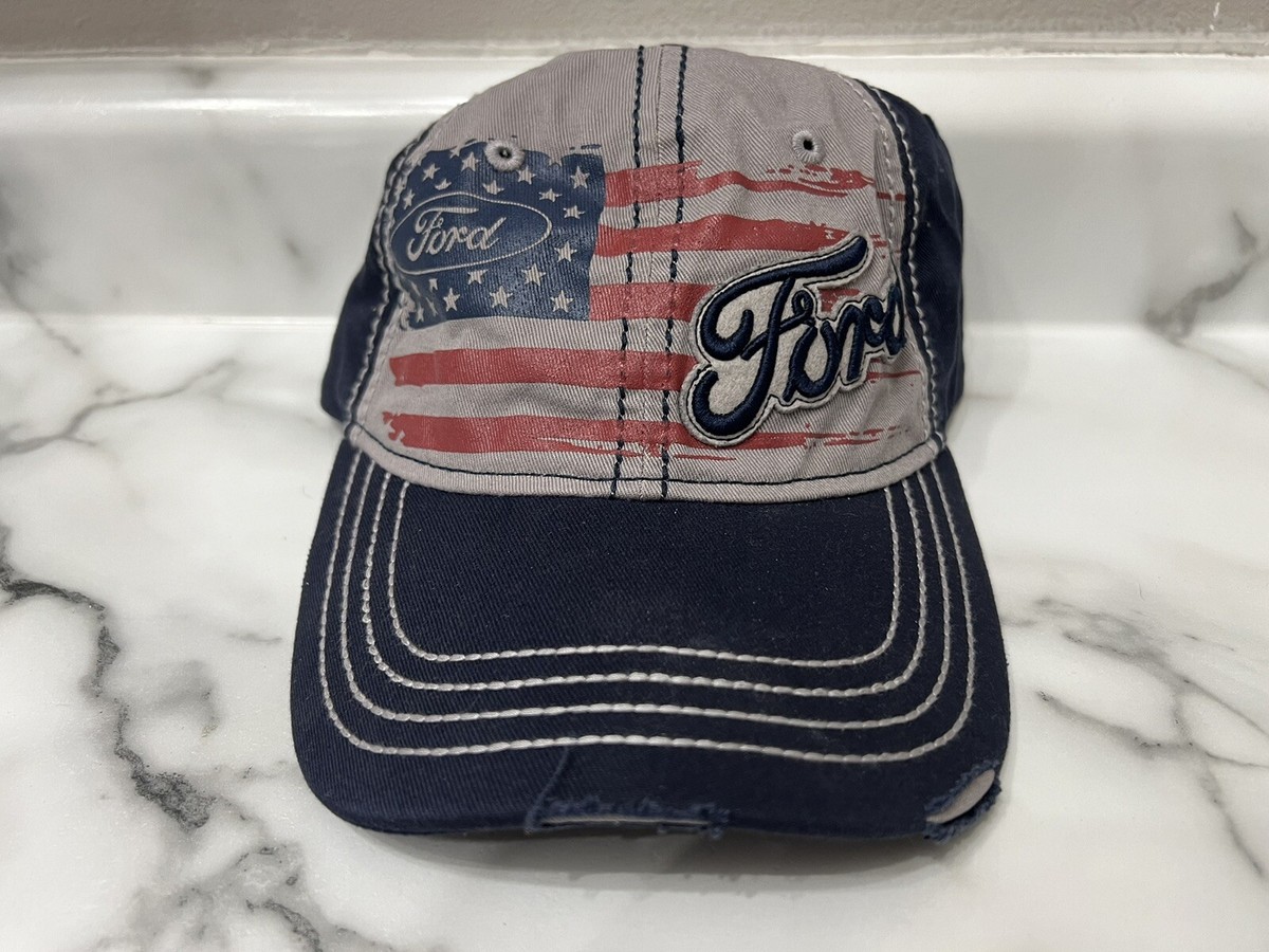 Cap FORD, AMERICAN FLAG, HAT Distressed, H3 Headwear, ADJUSTABLE