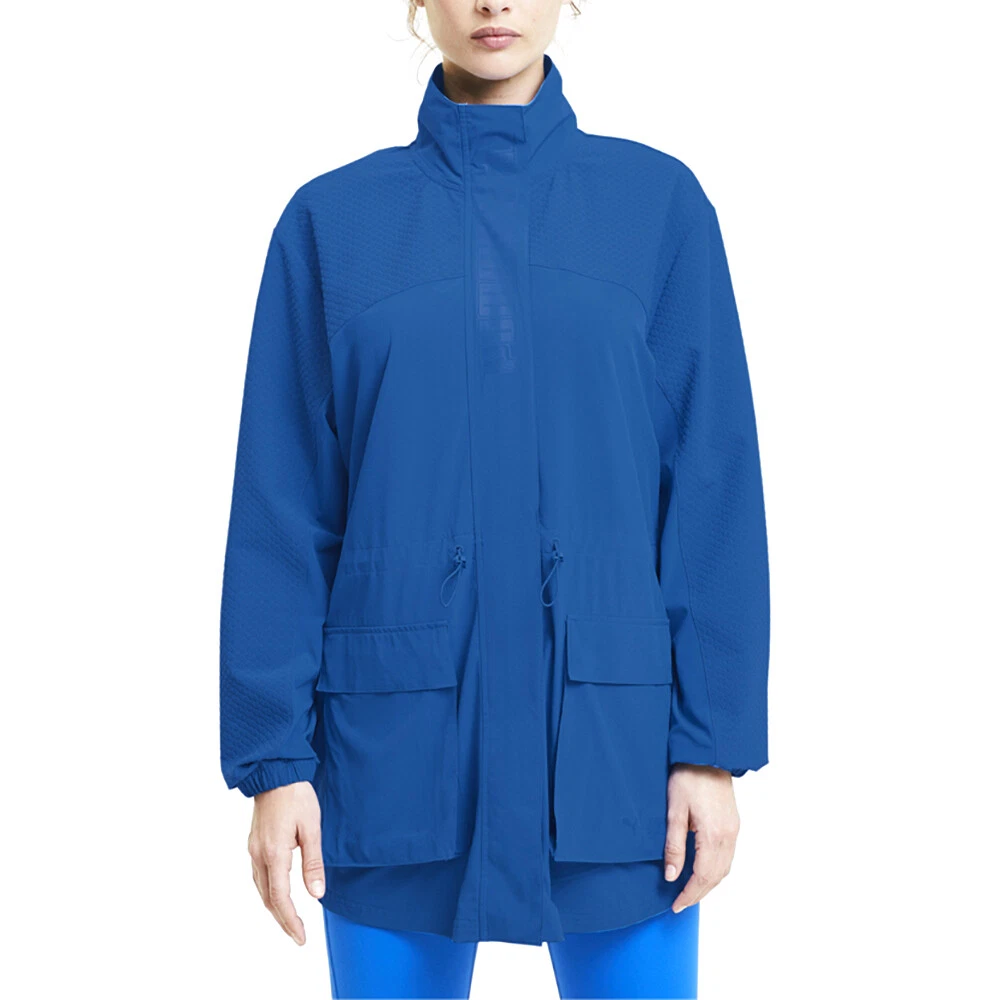 Giacca PUMA First Mile mono full zip donna blu casual atletica capospalla 51957