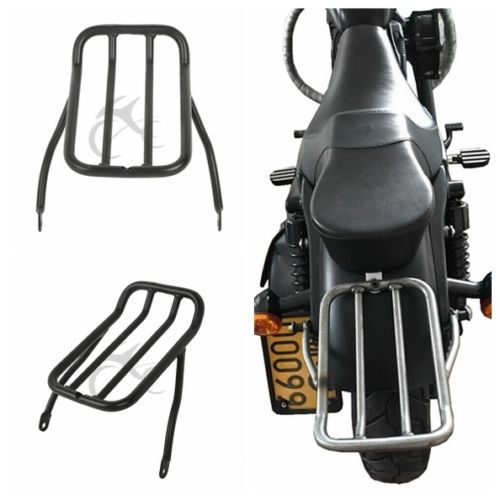 PORTAPACCHI BLACK PER HARLEY DAVIDSON Sportster XL883 XL1200 09-17 Gepäckträger - Foto 1 di 6