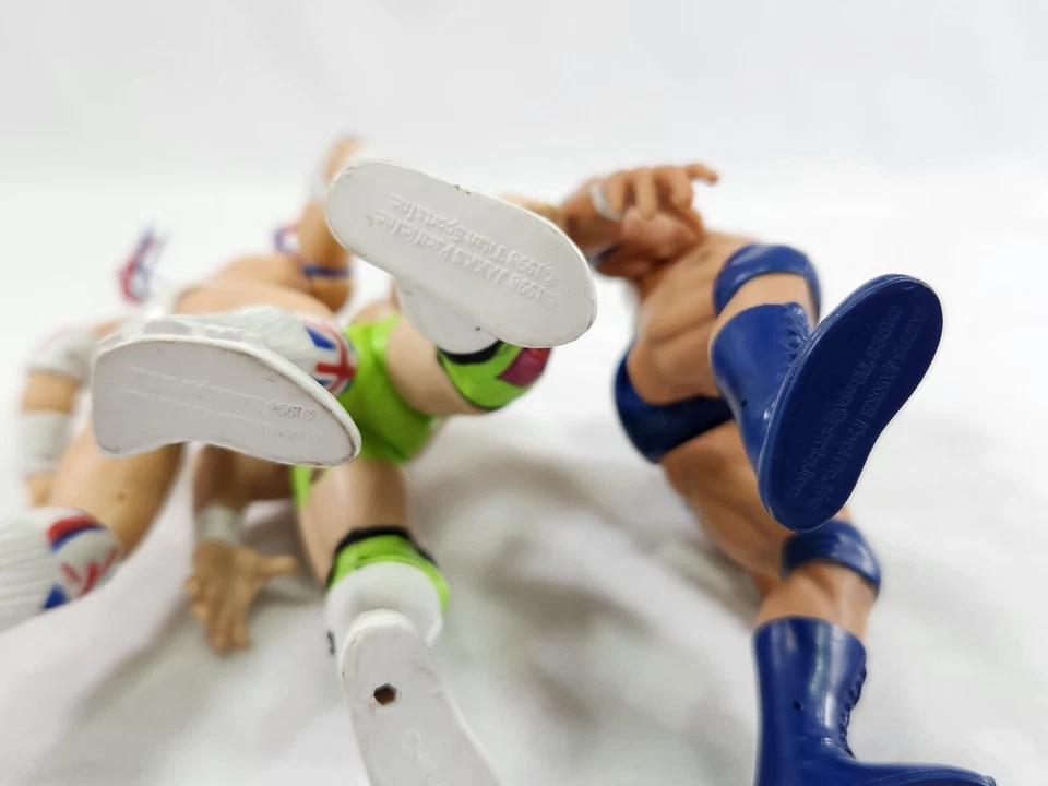 Lote de luchadores deportivos WWE Jakks Pacific Titan de 1990 AEW WCW WWF Foto 4 de 4