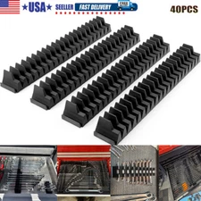 40X Magnetic Modular Wrench Organizer Compact Tool Storage Slots hold Tools SAE