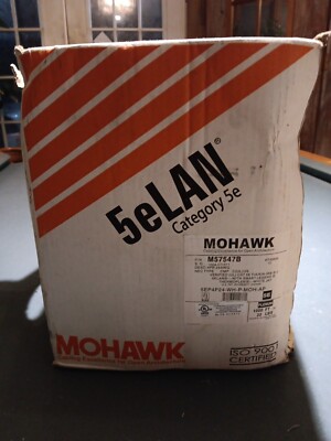 Mohawk M57547B CAT5e Communication Cable Plenum White JKT 250 to 350 Feet