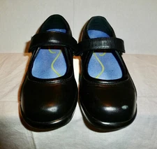 Apex Women's Black Leather Ambulator Orthopedic Mary Jane Shoes US Size 5.5W