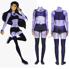 Komand'r Blackfire Jumpsuit Bodysuit Titans Cosplay Costume Adult Kids Halloween