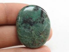 Emerald Smooth Oval Shape Cabochon Loose Handmade Gemstone For Making Jewelry