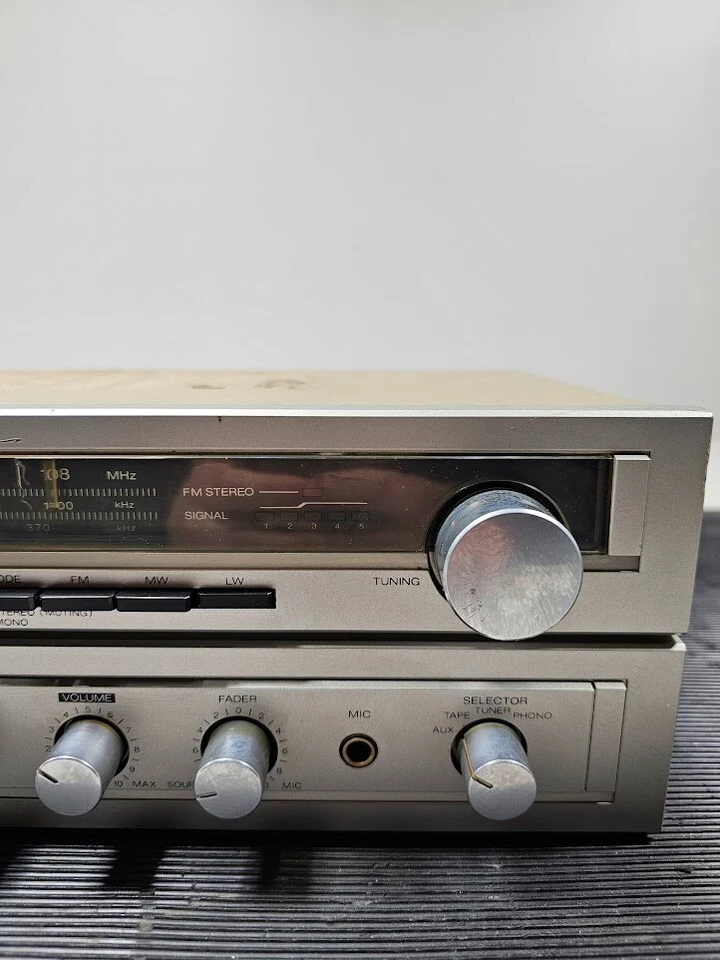 Sharp SA-10 Stereo Ricevitore – Totalmente Funzionante Con Cavo No Box Vintage - Immagine 4 di 4