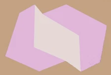 LAVENDER & BEIGE - Pencil Signed Embossed Serigraph by Charles Hinman