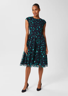 Tia Floral Embroidered Dress Navy Multi Size 8 | eBay UK Tia Floral Embroidered Dress Navy Multi Size 8 | eBay UK
