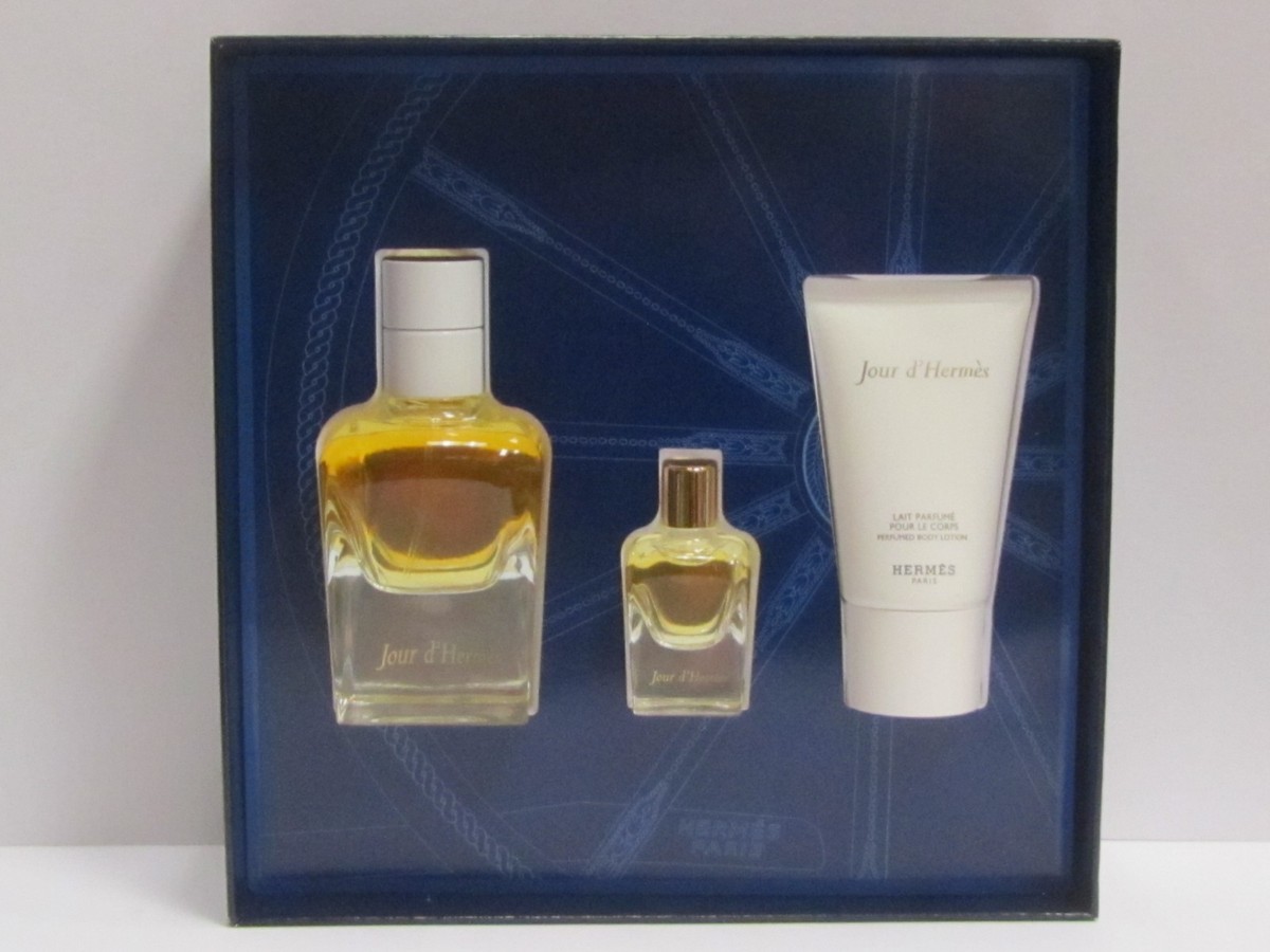 HERMES Jour d'Hermes 香水 3本セット Jour D'Hermes For Women Set 1.6 oz EDP + 0.25 EDP + 1 oz Perfumed