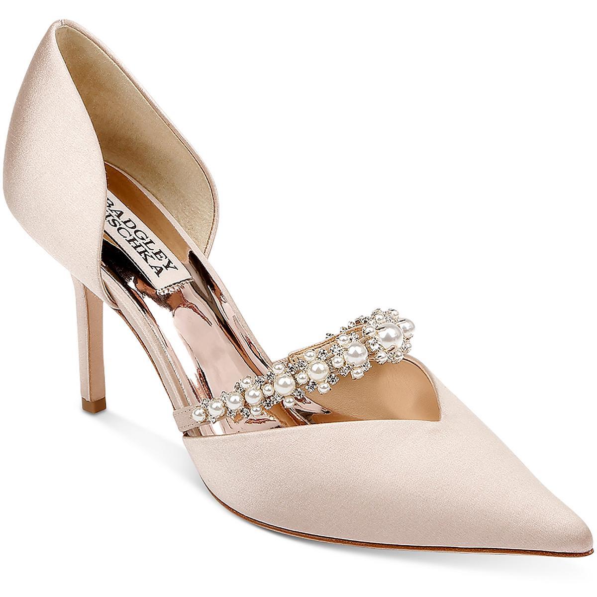 Женские туфли-лодочки Badgley Mischka Nathalie бежевого цвета 8 средних размеров (B,M) BHFO 9618