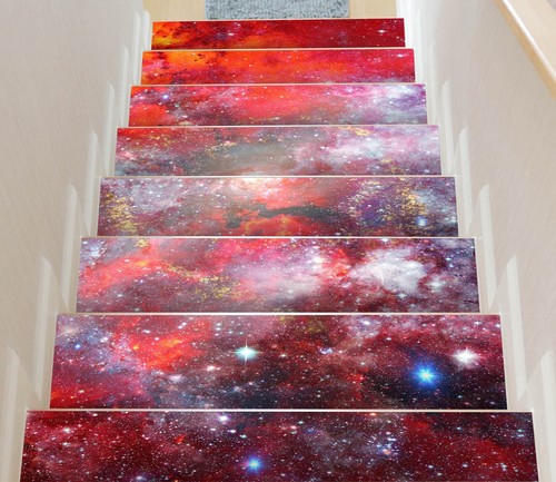 3D Farbe Blütenblätter 431NA Stair Risers Dekoration Vinyl Aufkleber Tapete Fay