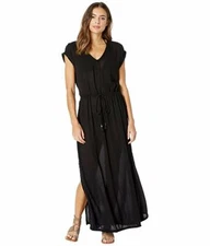 L Space Black Noveau Cover-Up Dress L129430 Women's Size XS
