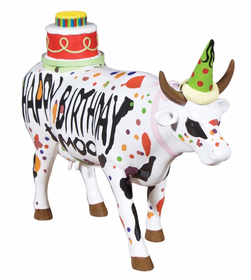 Cow Parade - Happy Birthday To Moo - (l) - Cowparade Kuh