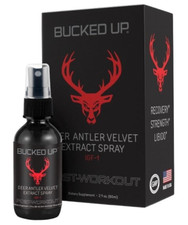 BUCKED UP DEER ANTLER VELVET SPRAY IGF-1 Post-Workout Recovery 2 Fl Oz His