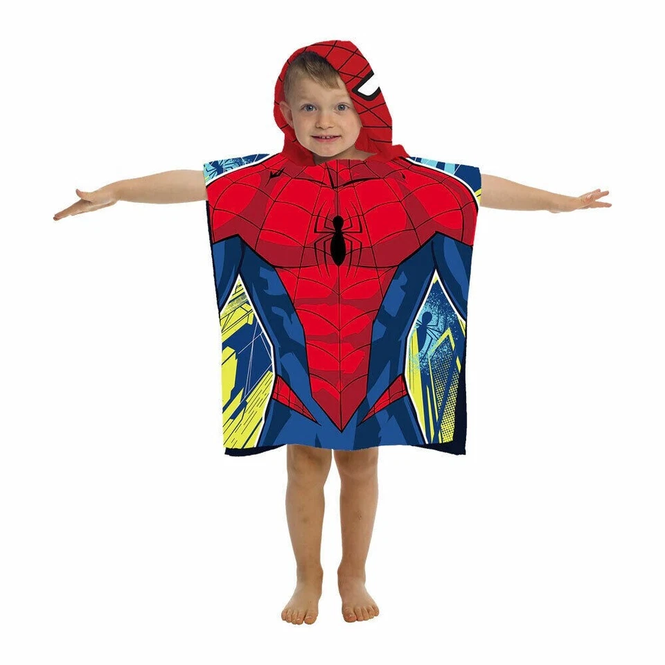 Marvel Spider Man Hooded Silk Touch Poncho For Kids, Exclusive Decoration - Image 2 of 4