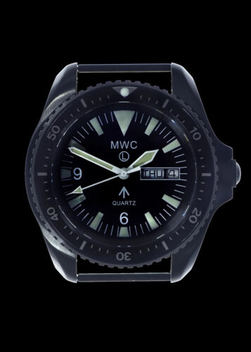 Reloj MWC 1999-2001 Patrón PVD Cuarzo Militar Buzos con Cristal de Zafiro - Imagen 2 de 9