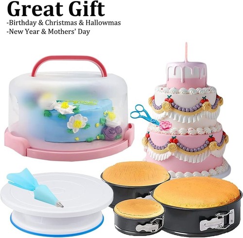 678 PCS Cake Decorating Kit, Cake Decorating Supplies Kit with Cake Carrier,S... - 第 3/9 張圖片