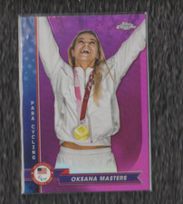 2024 Topps Chrome U.S. Summer Olympics Oksana Masters Pink REF