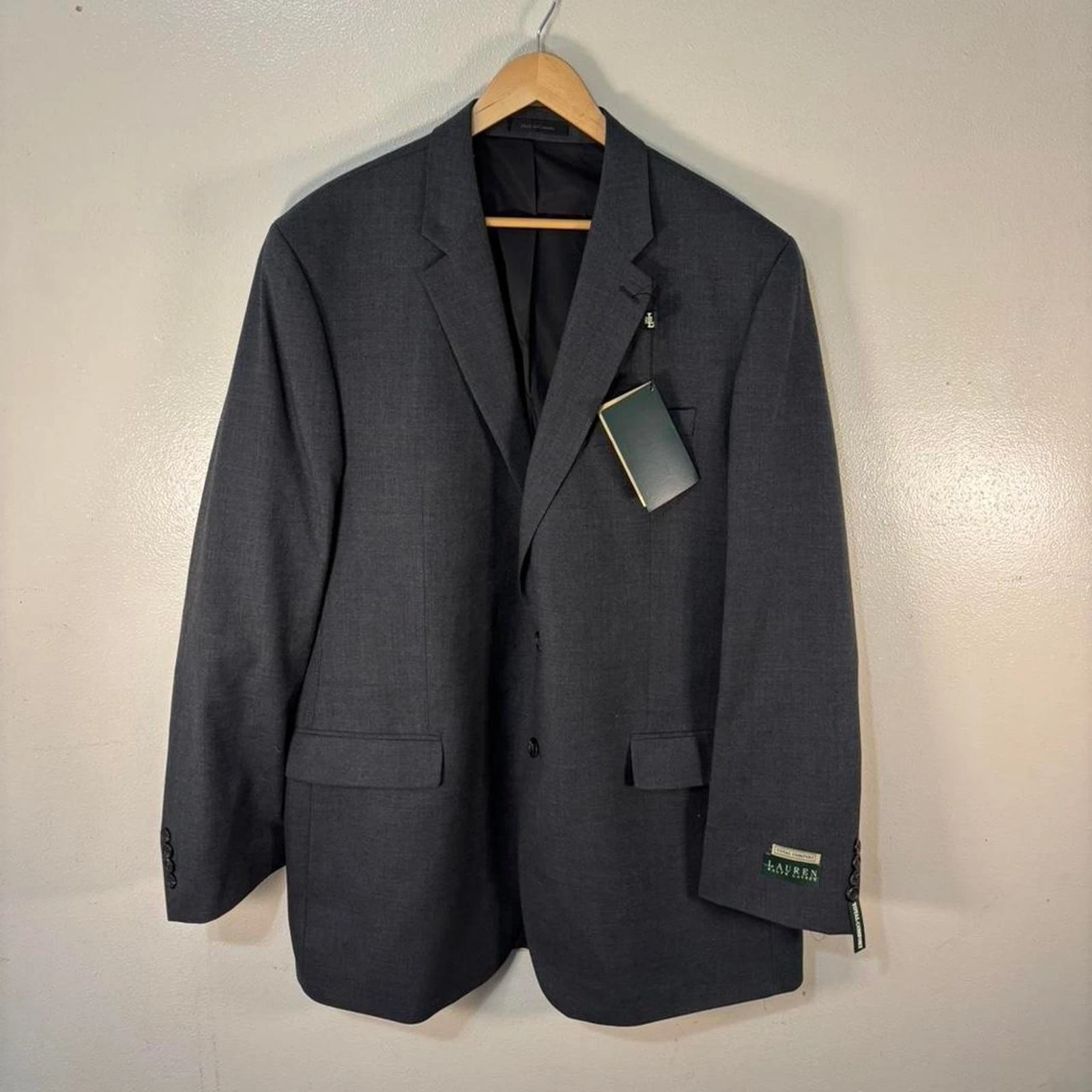 NWT Lauren Ralph Lauren Wool Grey Total Comfort Blazer Sport Coat image 1