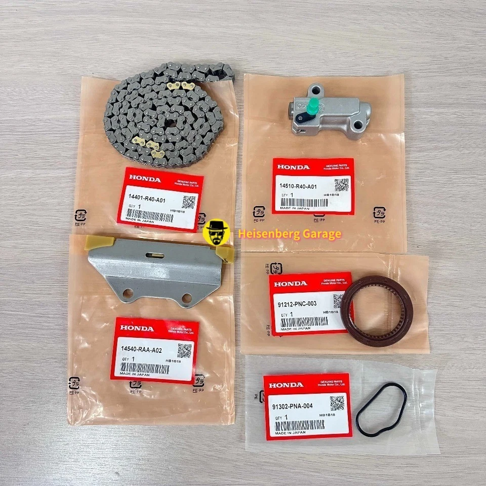 Kit de cadena de distribución OEM 7 piezas para Honda Accord 2009-2014 Acura TSX 2008-2012 STOCK EE. UU. Foto 4 de 4