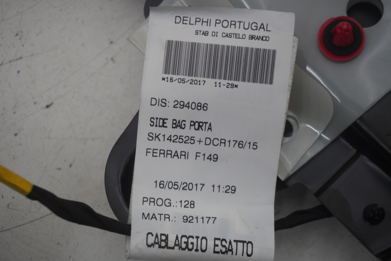 Ferrari California Right Head airbag P/N 80315000