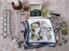 ALL VINTAGE JEWELRY & COLLECTIBLE LOT RENOIR CORO STAR TRIFARI 925 KREMENTZ