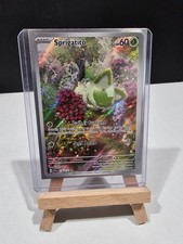 Pokémon TCG: Sprigatito Sv02 Paldea Evoluta Rara Carta Holo #196/193 Illustrazione