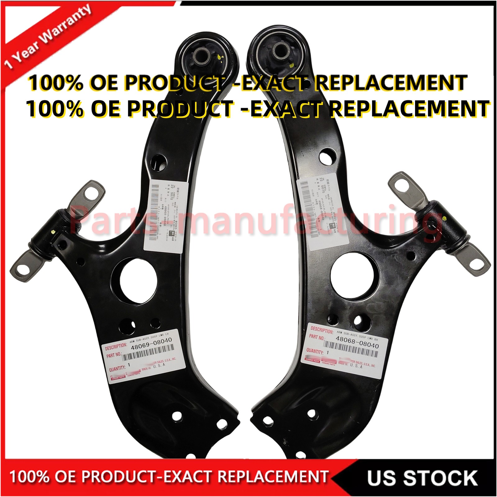 OEM FOR 11-20 Toyota Sienna Left&Right Front Lower Control Arm GENUINE OEM PART