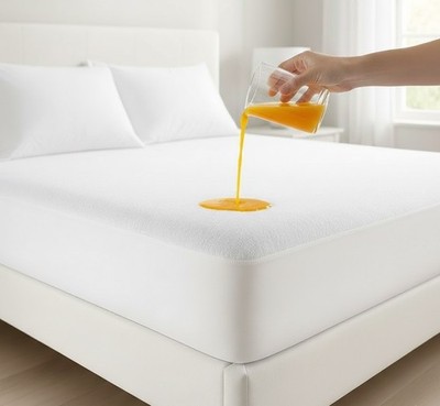 Extra tiefer wasserdichter Frottee-Matratzenschutz antiallergischer Spannbettbezug UK