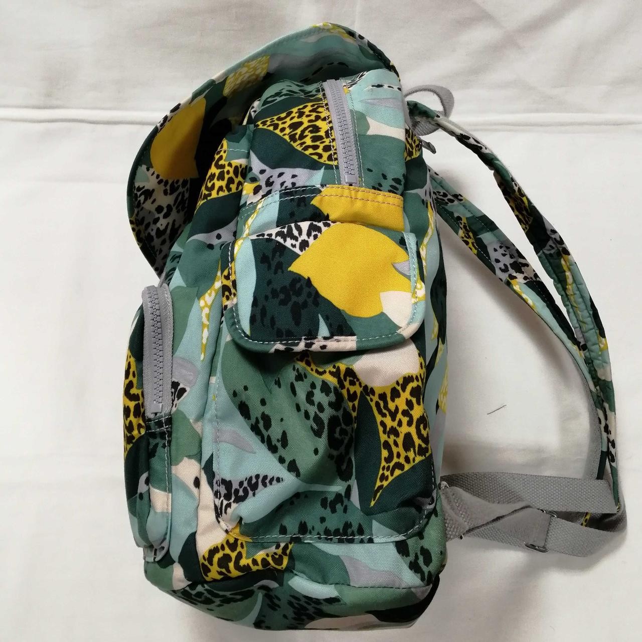 All Over Pattern Backpack Kipling Model Green x Y… - image 7