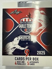 2025 Leaf Major League Table Tennis Premier Edition Box
