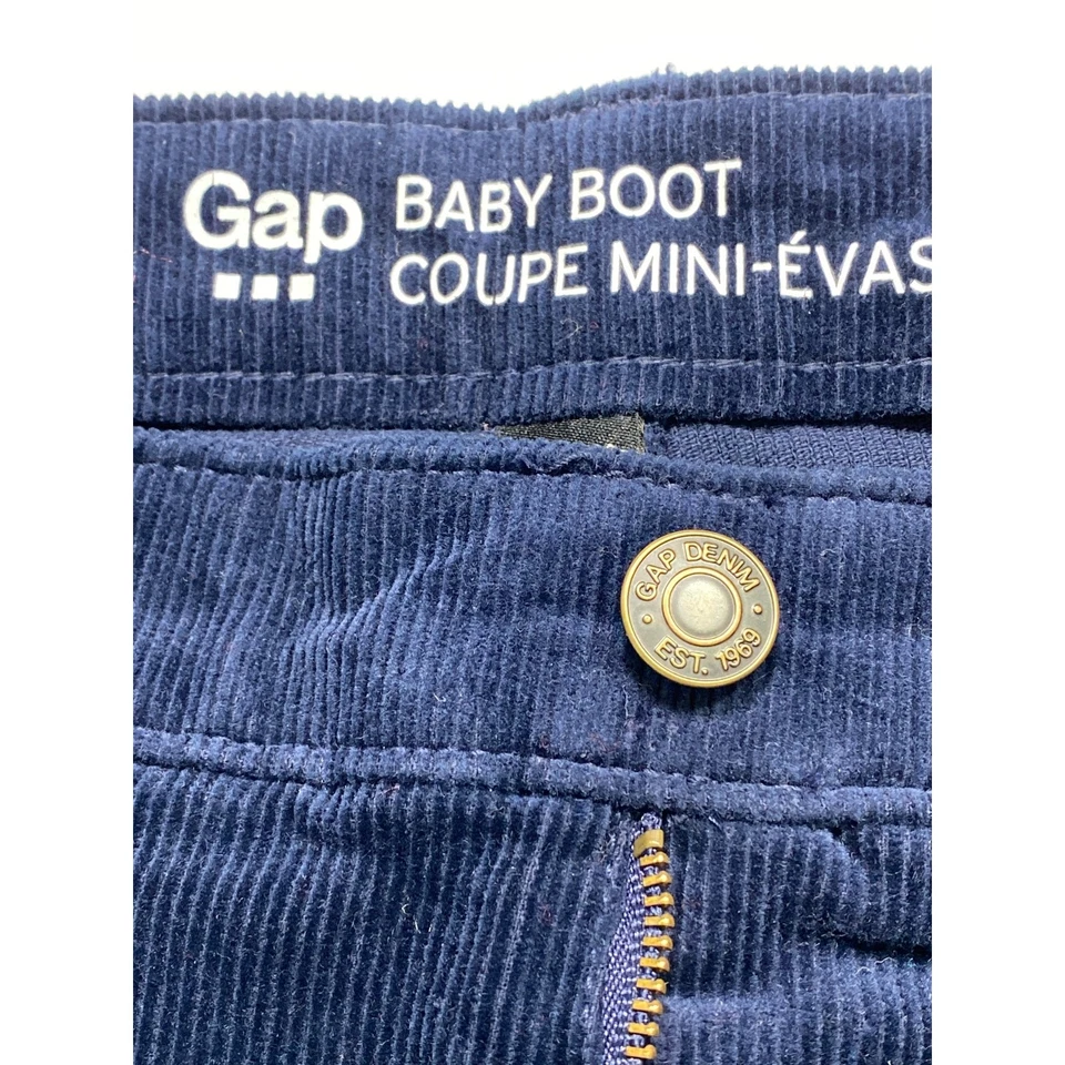 GAP Baby Boot Pana Pantalones Mujer’s Talla 14 32 R Bolsillo Azul 70’s Western Boho Foto 3 de 4